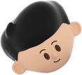 3D Simple Young Boy Head 