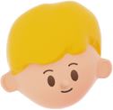 3D Simple Young Boy Head 