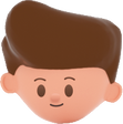 3D People Simple Young Boy Head 