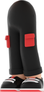 3D People Sports Body Pants