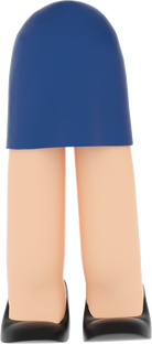 3D People Woman Body Skirt 