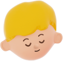 3D People Simple Young Boy Head 