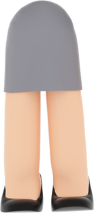 3D People Woman Body Skirt 