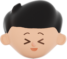 3D People Simple Young Boy Head 