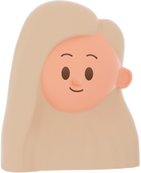 3D Simple Young Girl Head 