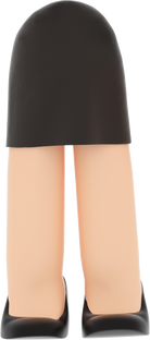 3D People Body Skirt Attire